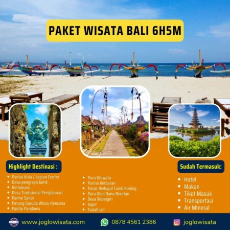 Paket Wisata Bali 6 Hari 5 Malam