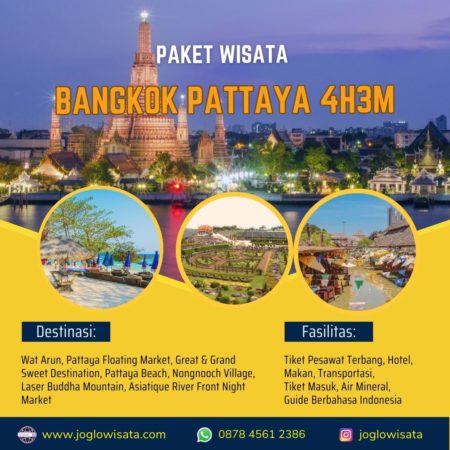 Paket Wisata Bangkok Pattaya 4 Hari 3 Malam