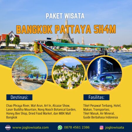 Paket Wisata Bangkok Pattaya 5 Hari 4 Malam