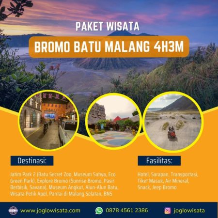 Paket Wisata Bromo Batu Malang 4 Hari 3 Malam