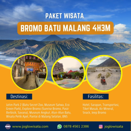 Paket Wisata Bromo Batu Malang 4 Hari 3 Malam