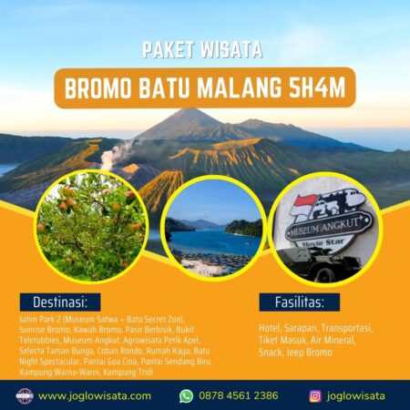 Paket Wisata Bromo Batu Malang 5 hari 4 Malam