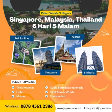 Paket Wisata Singapore, Malaysia, Thailand 6 Hari 5 Malam