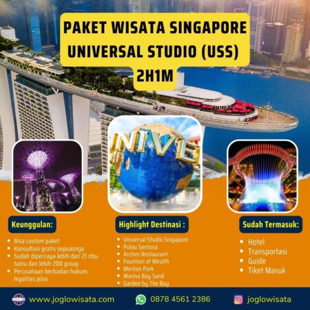 Paket Wisata Singapore Universal Studio (USS) 2H1M