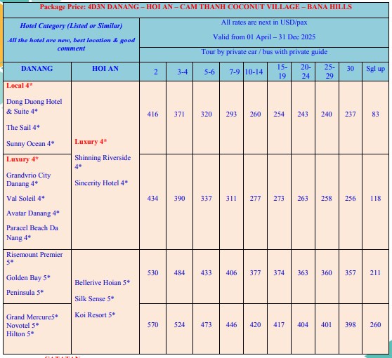 harga paket wisata vietnam 4 hari 3 malam