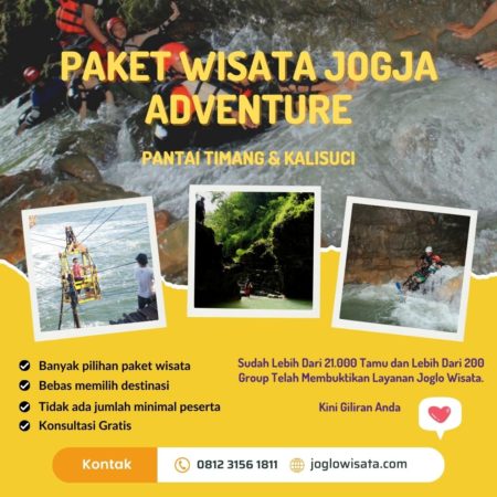 Paket Wisata Adventure Jogja (Pantai Timang – Kalisuci)