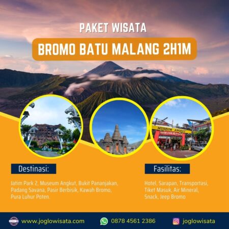 Paket Wisata Bromo Batu Malang 2 Hari 1 Malam (B)