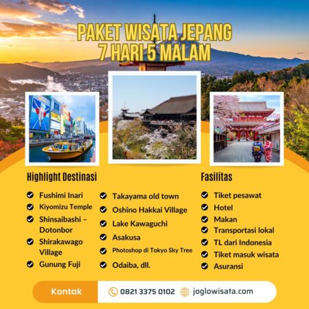 Paket Wisata Jepang 7 Hari 5 Malam