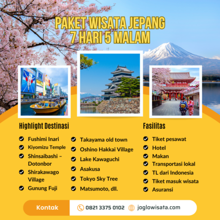 Paket Wisata Jepang 7 Hari 5 Malam