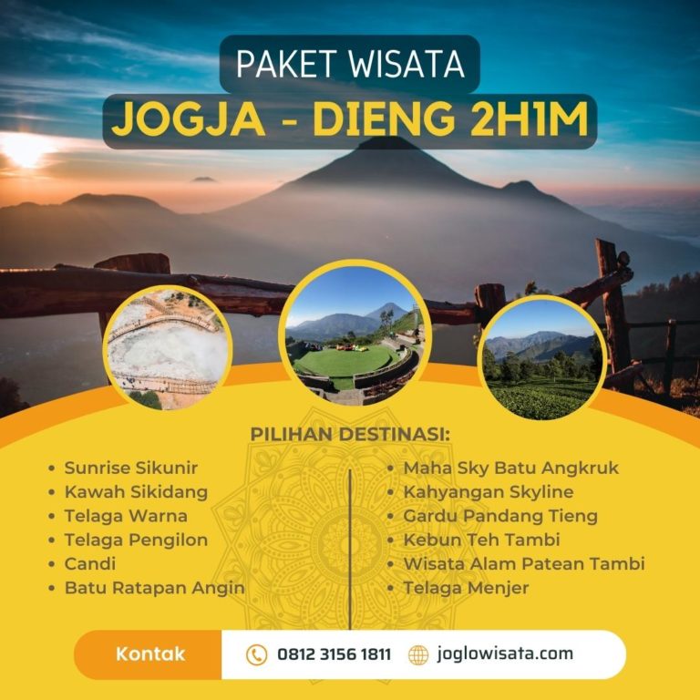 Paket Wisata Jogja Dieng Sikunir 2 Hari 1 Malam