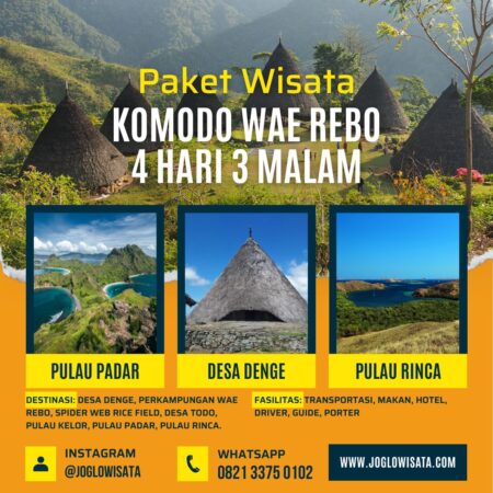 Paket Wisata Komodo Wae Rebo 4 Hari 3 Malam