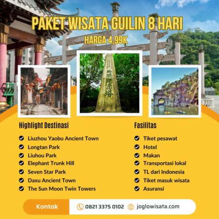 paket wisata guilin 8 hari