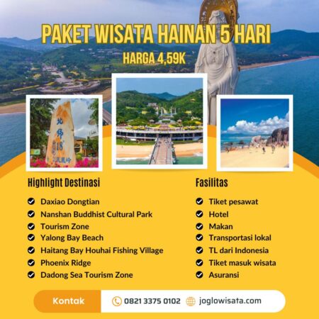 paket wisata hainan 5 hari