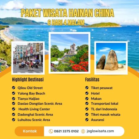 Paket Wisata Hainan China 6 Hari 4 Malam