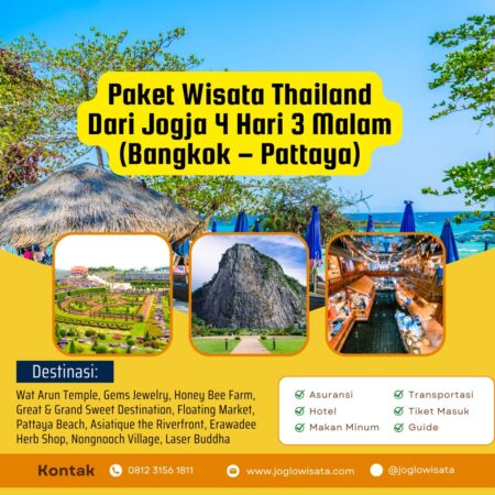 Paket Wisata Thailand Dari Jogja (Bangkok – Pattaya)