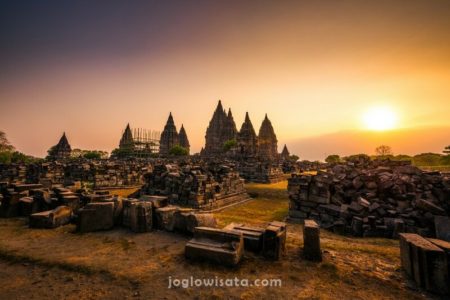 Candi Prambanan Sunset