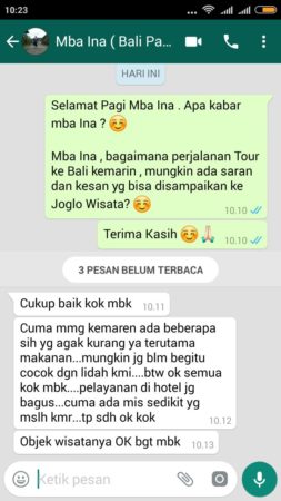 Testimoni Tour Bali