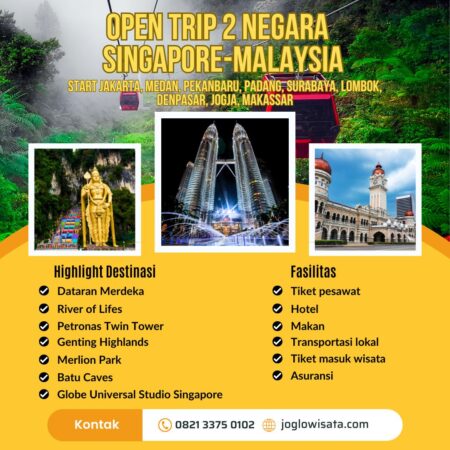 open trip 2 negara singapore malaysia
