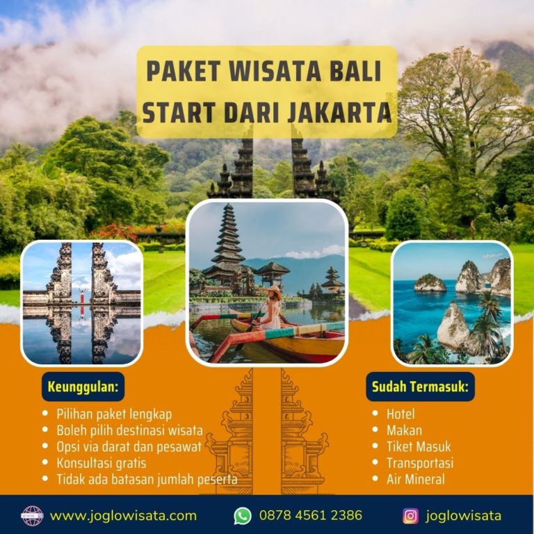 Paket Wisata Bali Dari Jakarta Dengan Pesawat Terbang Dan Bus