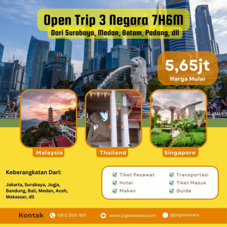 Paket Tour Singapore Malaysia Thailand dari Batam, Surabaya, Medan