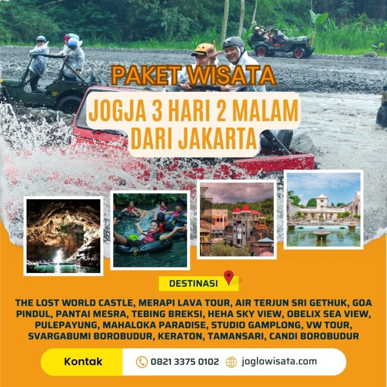 Paket Wisata Jogja 3 Hari 2 Malam Dari Jakarta