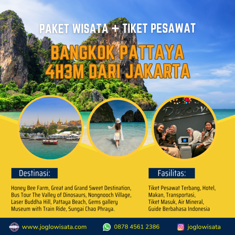 Paket Tour Bangkok Thailand Termasuk Tiket Pesawat dari Jakarta & Medan