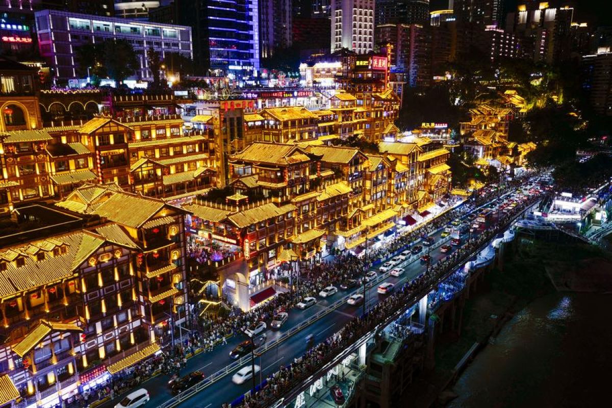 kota bertingkat chongqing china