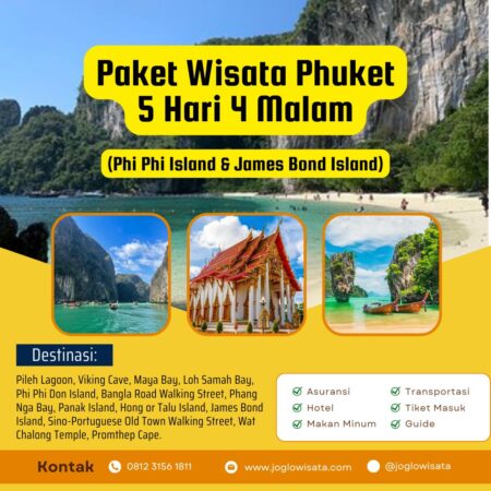 Paket Wisata Phuket 5 Hari 4 Malam (Phi Phi Island & James Bond Island)