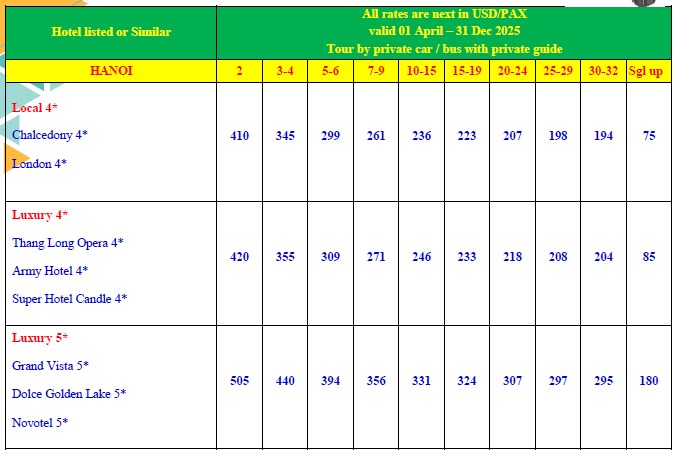 Paket Wisata Vietnam (Hanoi - Halong Bay) 3H2M