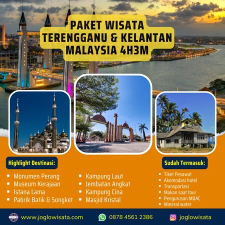 Paket Wisata Terengganu & Kelantan Malaysia 4H3M