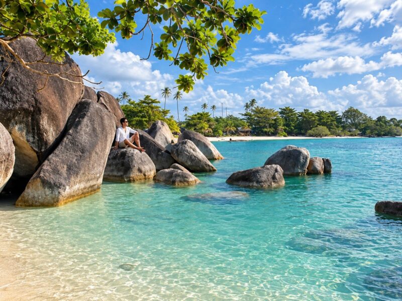 Pantai Tanjung Kelayang jadi Gerbang Island Hopping di Belitung
